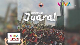 Pesta Persija Juara, Jakmania Bikin Jakarta Jadi Oranye!!