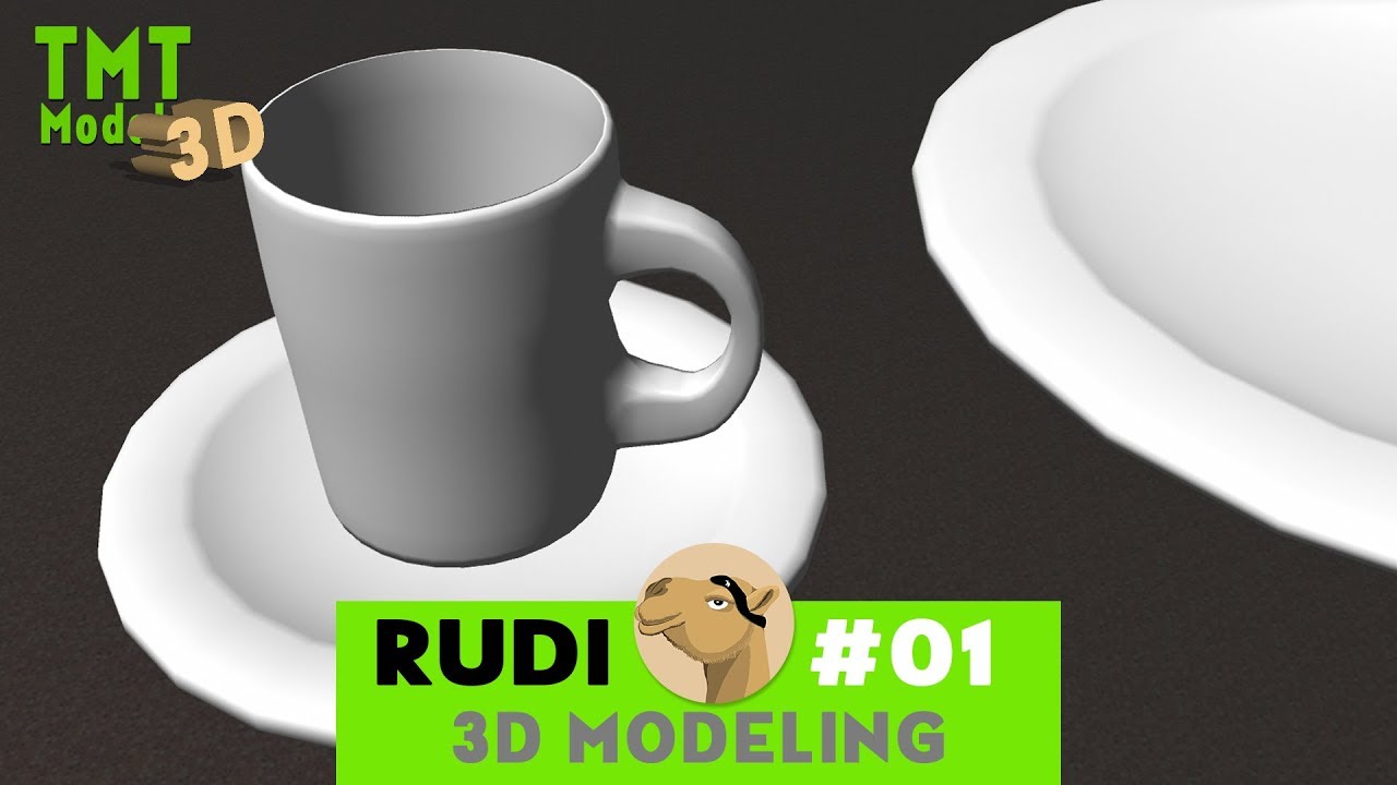 3D MODELING - for Planet Coaster - CUPS & PLATES