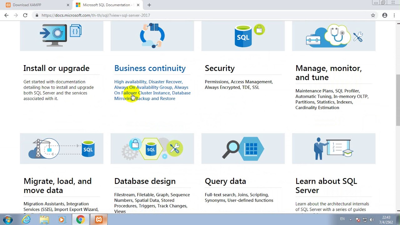 php : การติดตั้ง xampp และ Config ให้สามารถใช้ฐานข้อมูล SQL SERVER ได้ ...