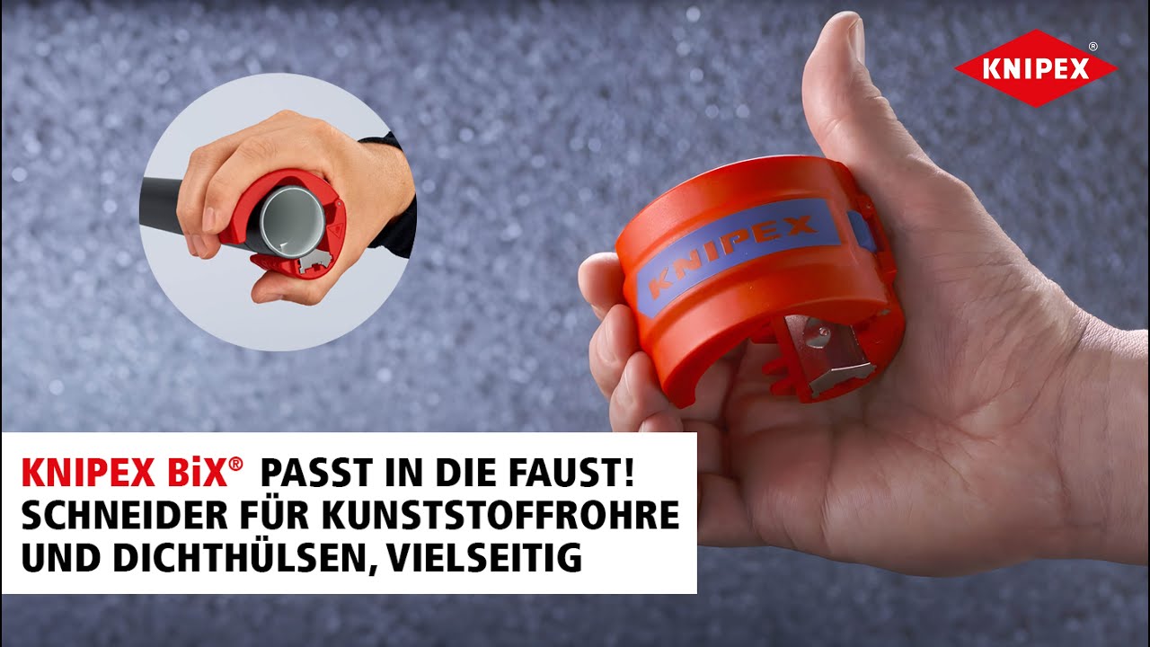 KNIPEX BiX® (90 22 10) // Rohrschneider für Kunststoffrohre und Dichthülsen