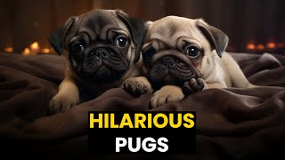 Top 30 - The Funniest & Cutest Pugs Caught On Camera