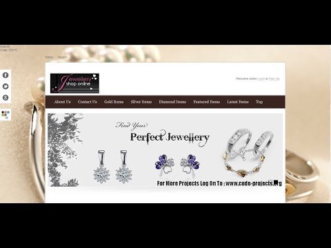 Jewellery Store Site Using PHP With Source Code | Source Code & Projects