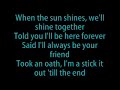 rihanna ll umbrella (lyrics)