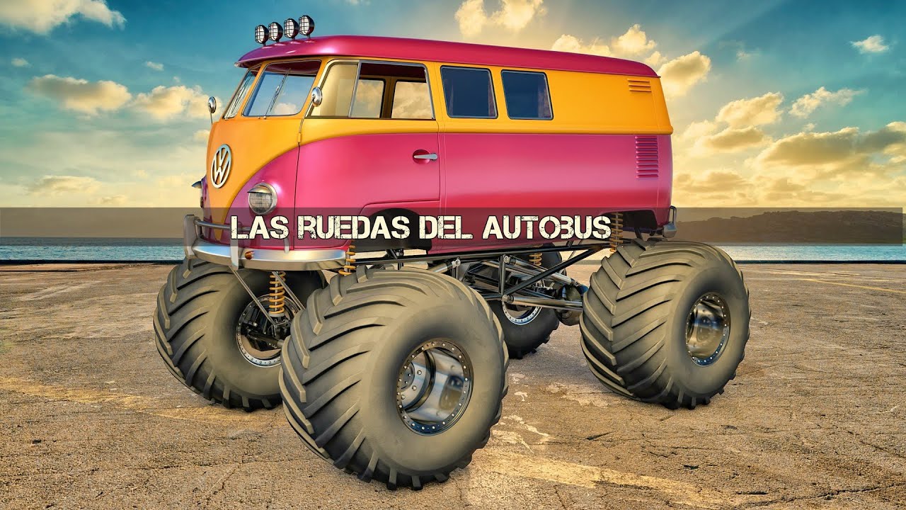 Las Ruedas Del Autobus Girando Van