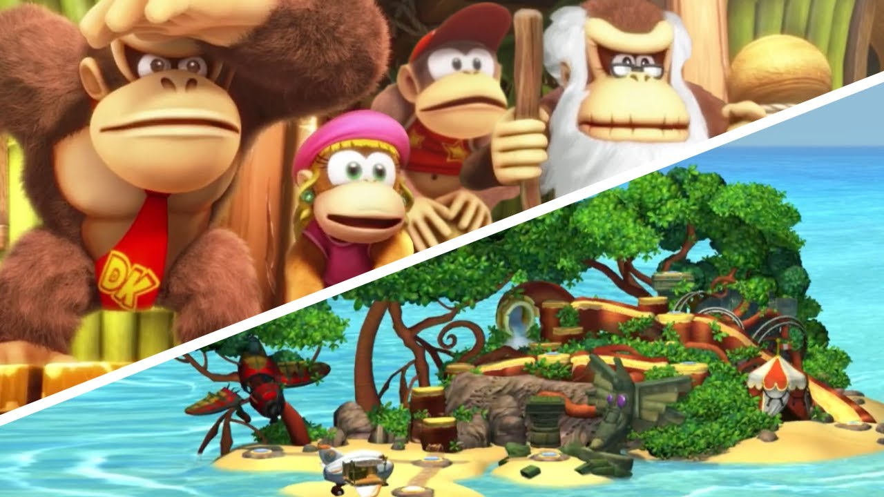 Donkey Kong Country: Tropical Freeze - World 1: Lost Mangroves - No Damage 100% Walkthrough