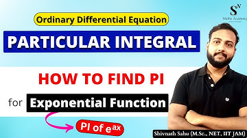 Particular Integral of Exponential Function | PI for e^(ax) | Particular Integral