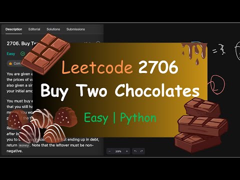 Leetcode 2706  Buy Two Chocolates | Easy | Python