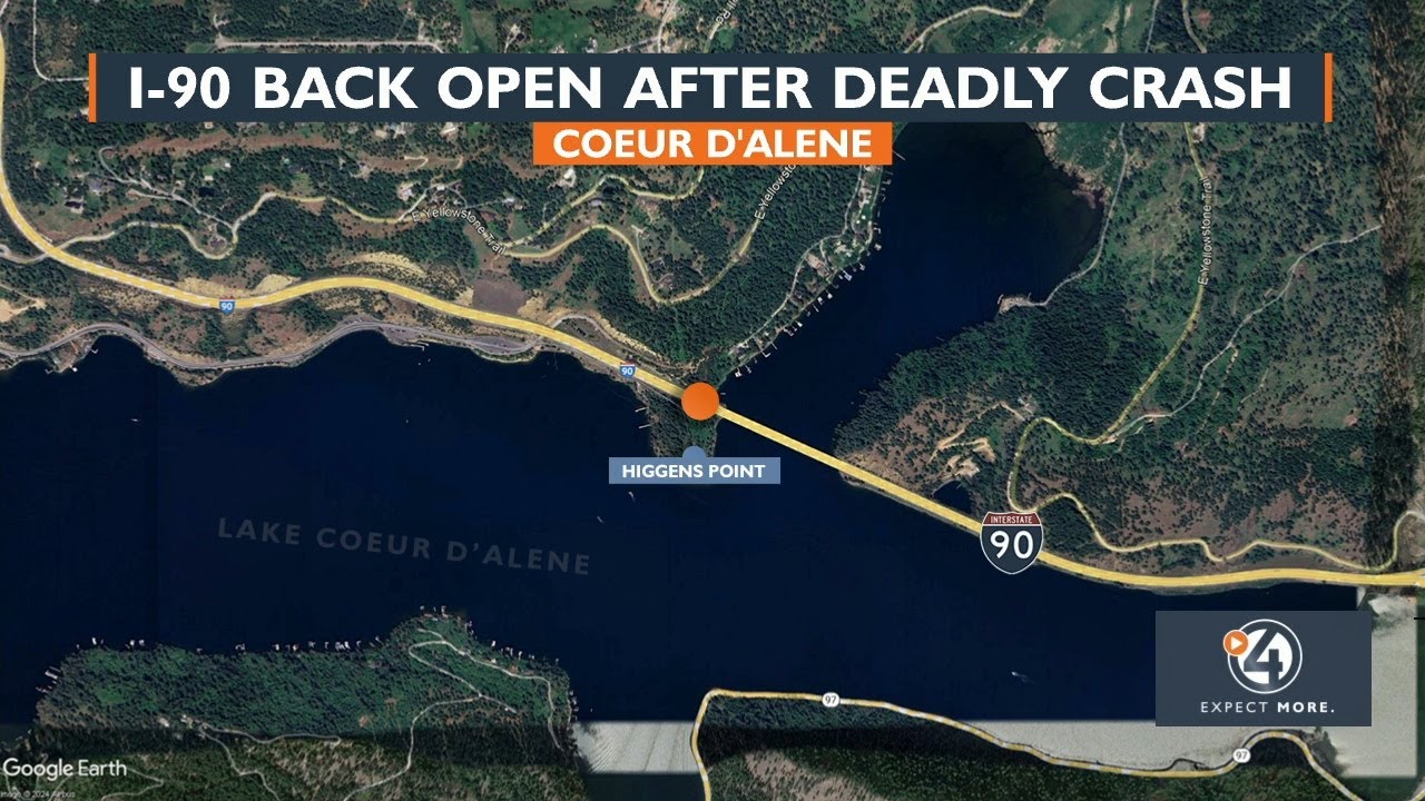 I-90 back open after deadly crash - YouTube
