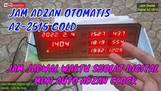 Jam AZ-2515 Adzan Clock Mini Jam Jadwal Sholat Digital Otomatis