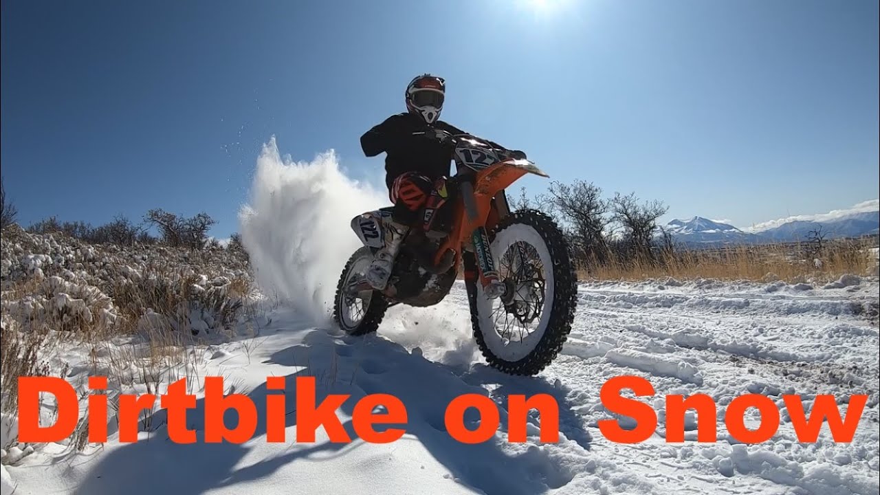 Can You Ride A Dirt Bike In The Snow? YouTube