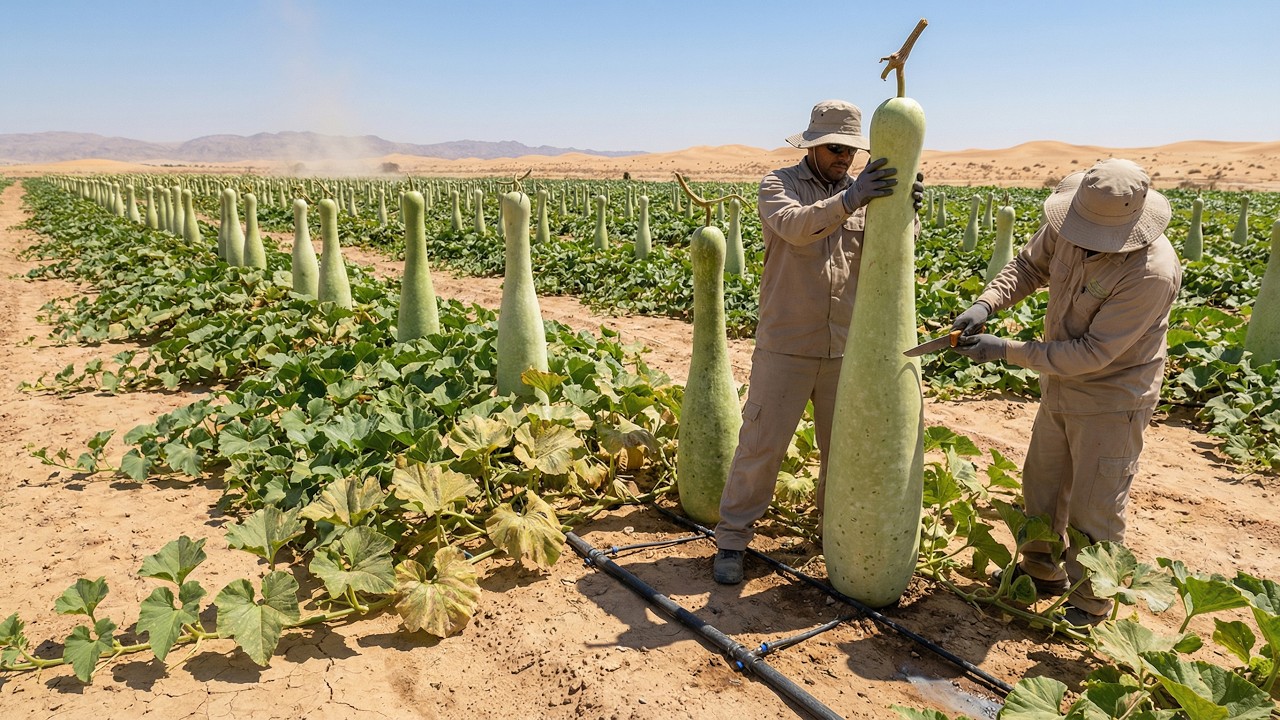 Incredible Experiment: They Grew Bottle Gourd in the Desert – The Results Will Amaze You