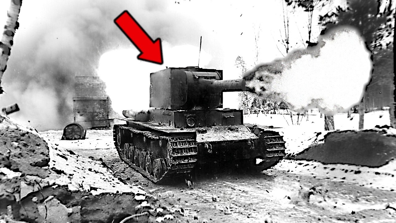 Nemci si mysleli, že sovietsky KV-2 je len pomalý terč... kým nezačal ničiť ich Panzery jednou ranou