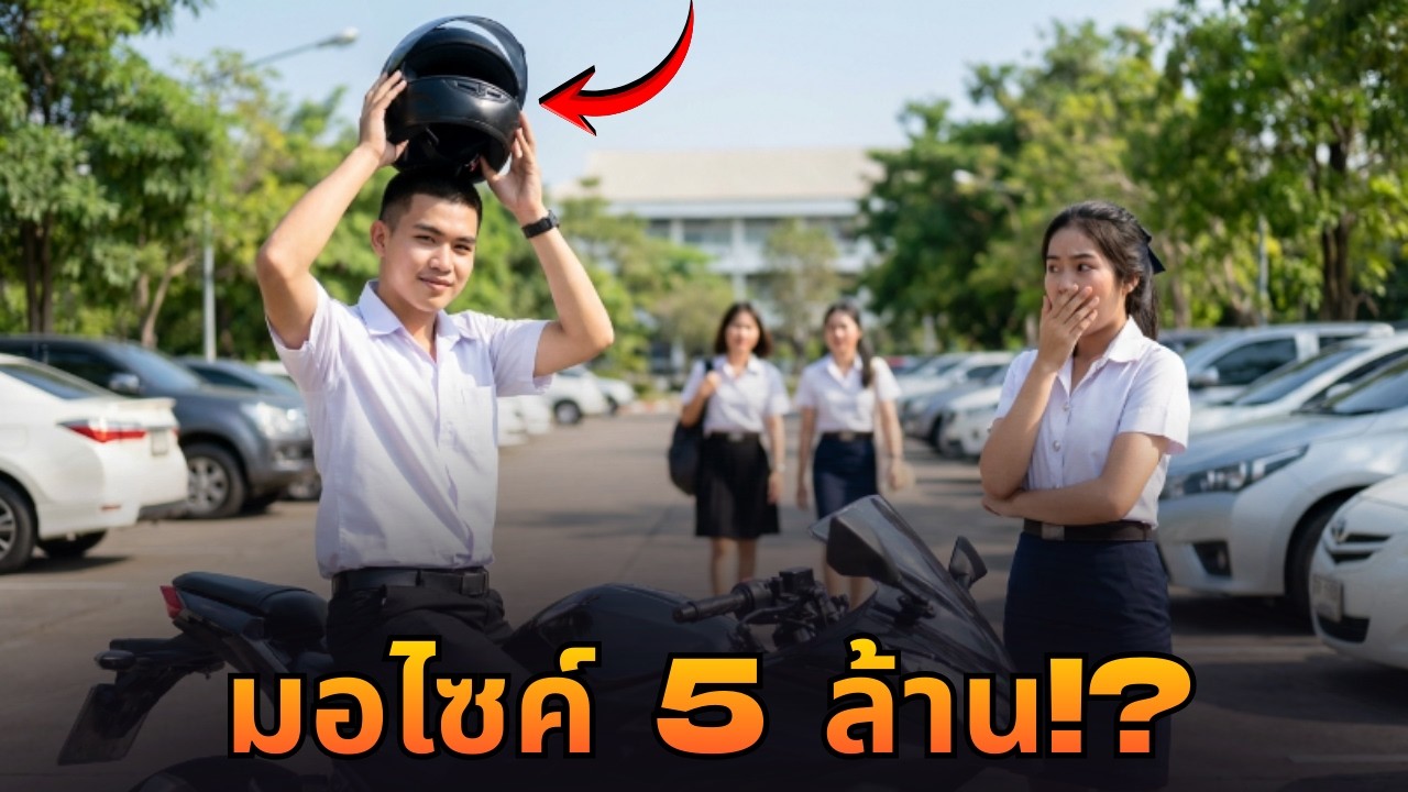 สาวเมินรถมอไซค์เก่าๆ หารู้ไม่คันละ 5 ล้าน! พอถอดหมวกถึงกับช็อก ที่แท้เป็นลูกเจ้าของมหาลัย