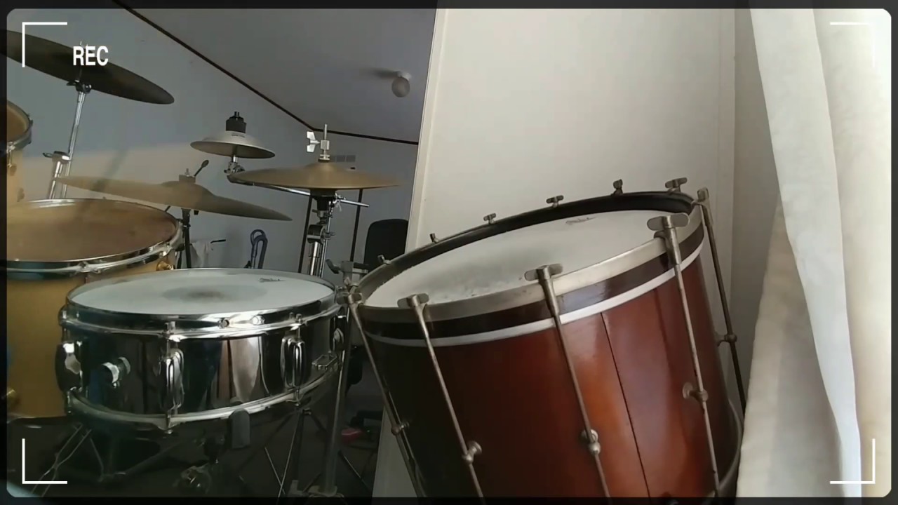 1928 15 inch marching snare drum used as a floor tom YouTube