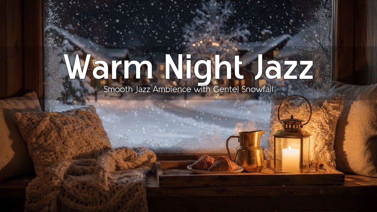 Relax Peacefull Winter Night with Jazz Piano Music ❄ Snowy Winter Air Inspires a Soaring Spirit.