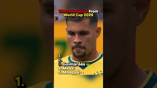 Worst Penalty Misses From World Cup 2026😱⚽
