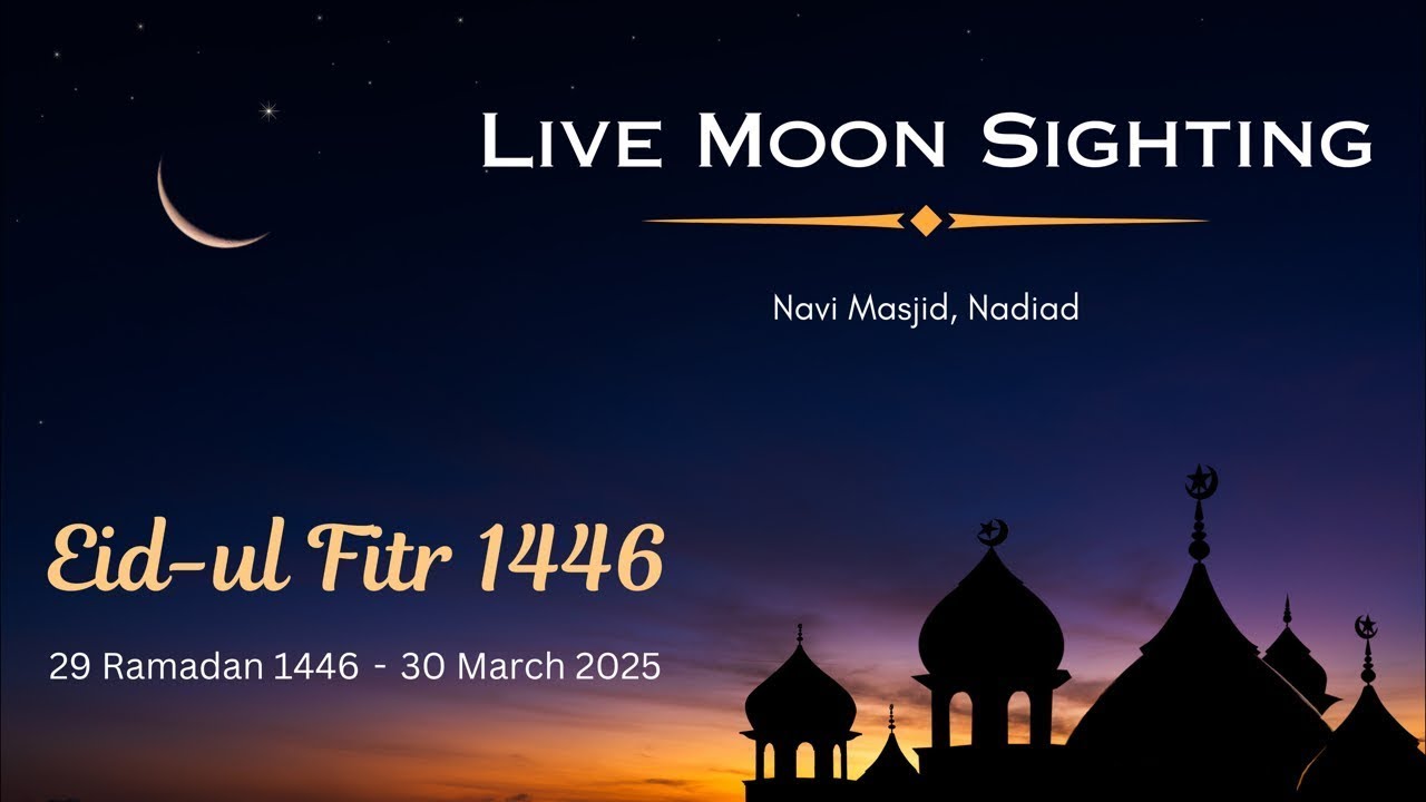 LIVE | Moon Sighting - Ramadan 1446 | 29 Shaban 1446  30-03-25 Navi Masjid