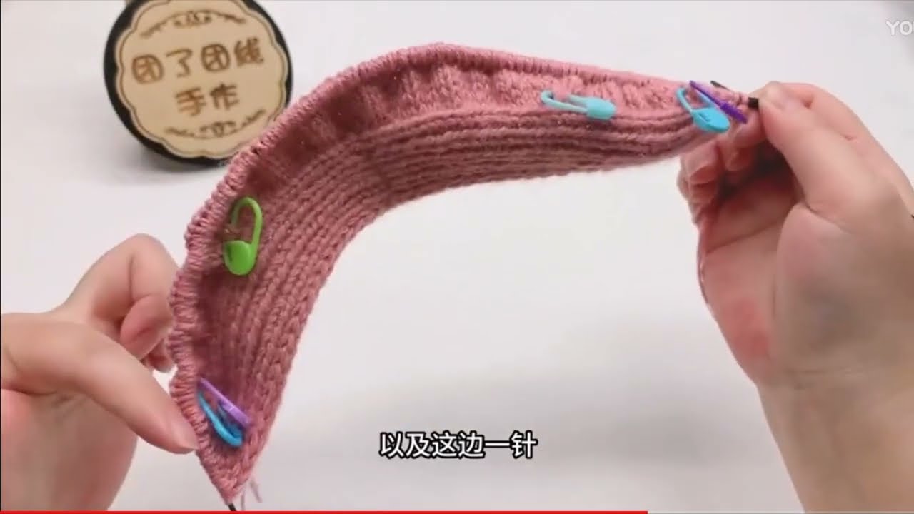 毛衣开衫经典简单的山羊绒后片衣领加针方法编织第3集