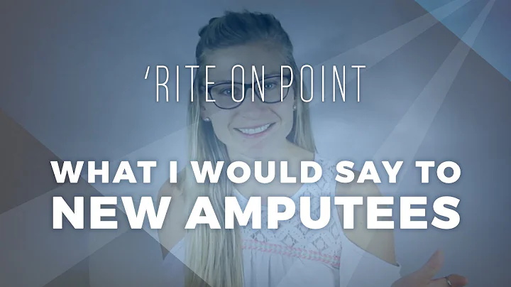 'Rite On Point: What To Say To New Amputees