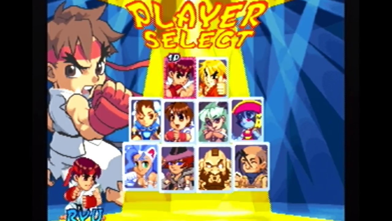 PS2 ポケットファイター(POCKET FIGHTER) キャラクターセレクト(CHARACTER) BGM YouTube