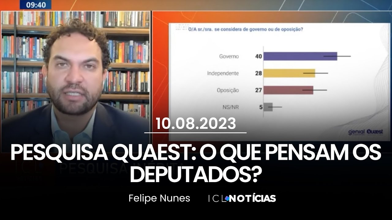 Exclusivo: Felipe Nunes, da Quaest, apresenta pesquisa sobre o que ...