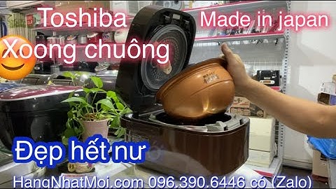Nồi cơm Toshiba Xoong chuông 1Lit, Đẹp Hiếm, Đời 2015, cao tần Áp suất hút chân không, Made in japan