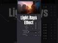 Light Rays Effect - DaVinci Resolve