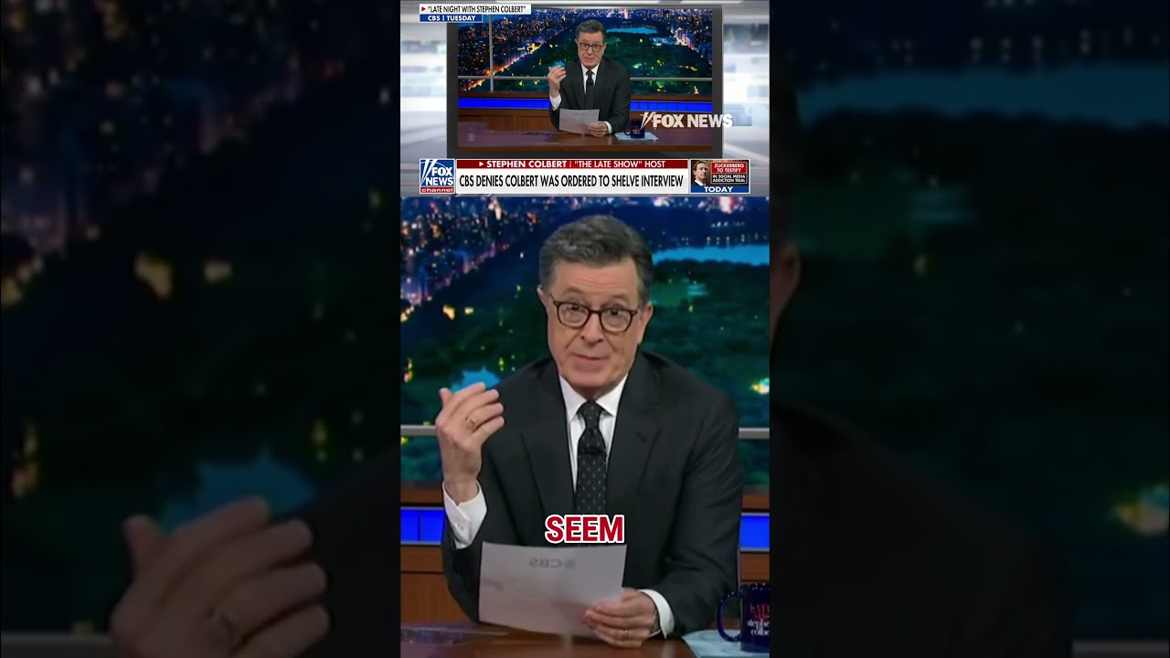 Stephen Colbert's feud with CBS boils over: 'THIS CRAP!' #shorts