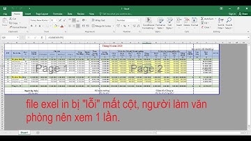 Sửa lỗi Exel in bị mất cột, mất dòng
