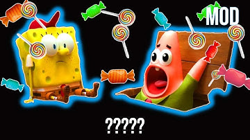 10 SpongeBob Patrick 3D  🔊 "Candy!!" 🔊 Sound Variations in 60 Seconds | MODIFY EVERYTHING
