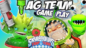 Skylanders Trap Team: Chompy Mage + Food Fight Tag Team Gameplay (Phoenix Purch Level)