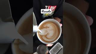 Rosseta latte art #coffee #latteart