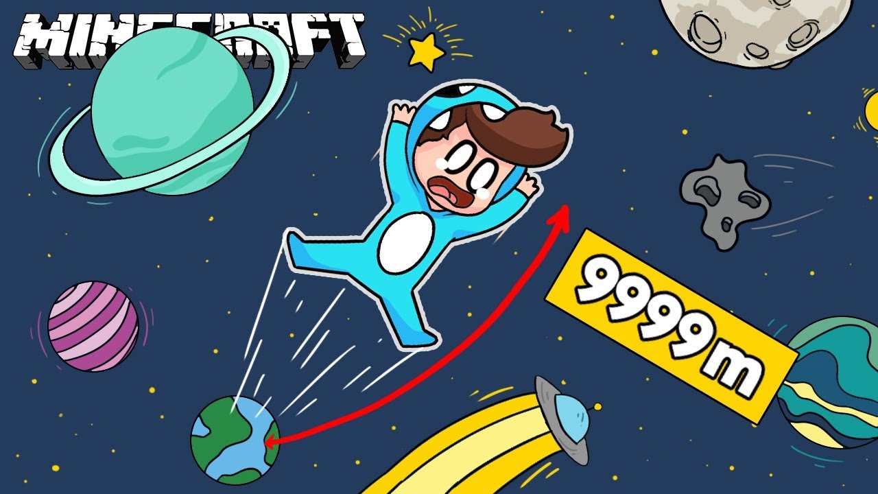 MINECRAFT pero PODEMOS SALTAR al ESPACIO con lo que CRAFTEAMOS 😁 ¿Lograremos ayudar al vendedor?