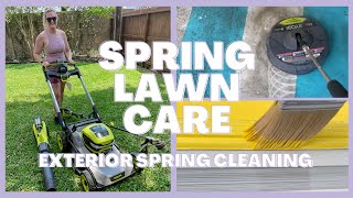 Spring Lawn Care and Our Exterior Spring Cleaning Routine