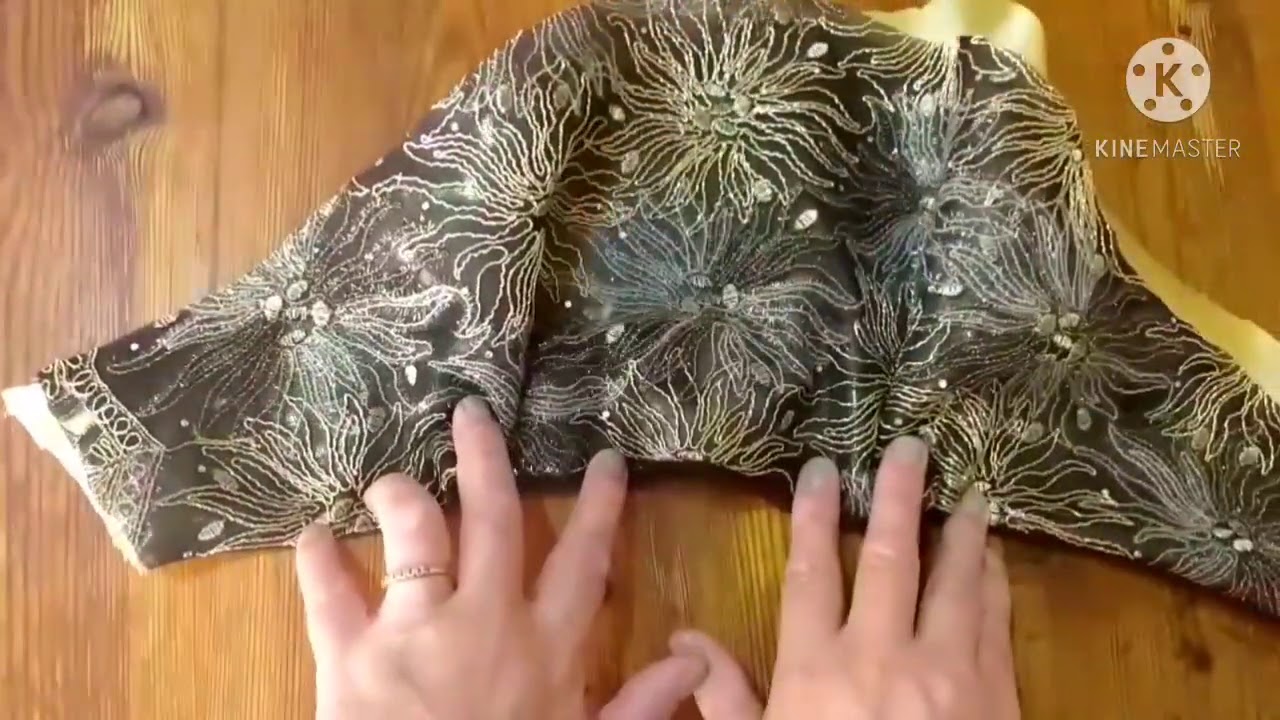 تفصيل بلوزة تلمسانية وهرانية بصدر الجيلاتين الجزء الاول🌹