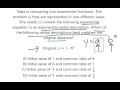 Exponential Functions and Their Components