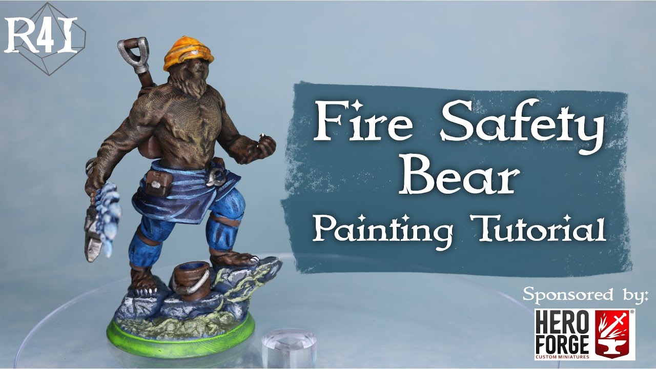 Fire Safety Bear Painting Tutorial YouTube