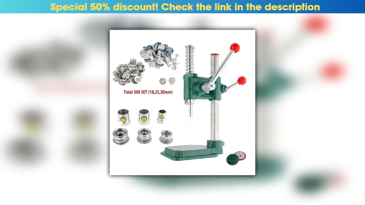 Must Buy Button Maker Manual Cloth Buckle Fabric Covered Button Machine Button Mould Dies Hand Pres