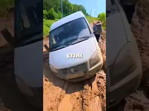 Как теперь им выбираться, если даже собака с полным приводом застряла? 🐕🚗🛑