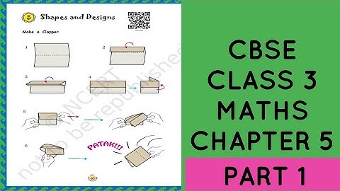 CBSE(NCERT) CLASS 3 MATHS CHAPTER 5 "SHAPES and Designs PART-1