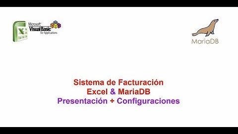 Sistema de Facturación Excel & MariaDB N º 1