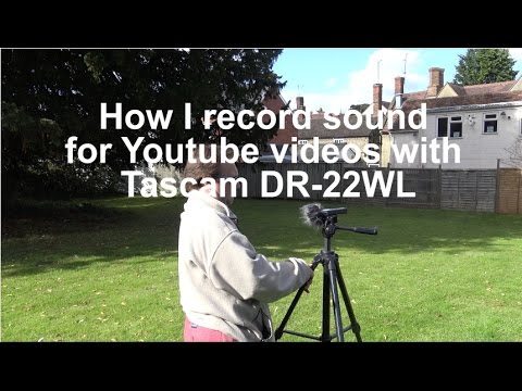 Tascam DR-22WL Sound Recorder - Record sound for Youtube videos