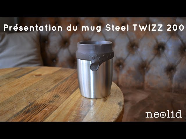 Neolid Mug isotherme TWIZZ Smile, le mug qui donne la banane Jaune - marron  - Mugs imprimés - Neolid - Boutique - Montres-Leurs