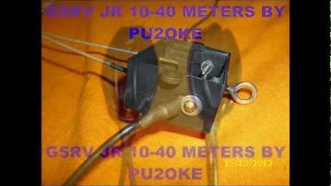 G5RV JR 10-40 Meters by PU2OKE