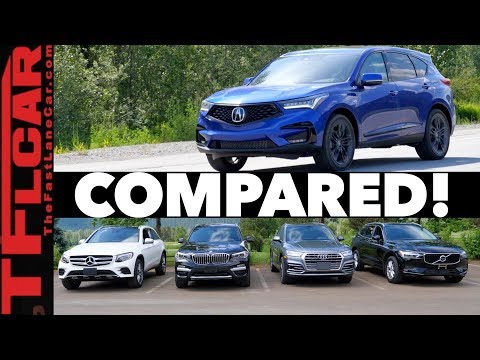 В сравнении! Acura RDX 2019 года, Audi Q5, BMW X3, Volvo XC60, Mercedes-Benz GLC