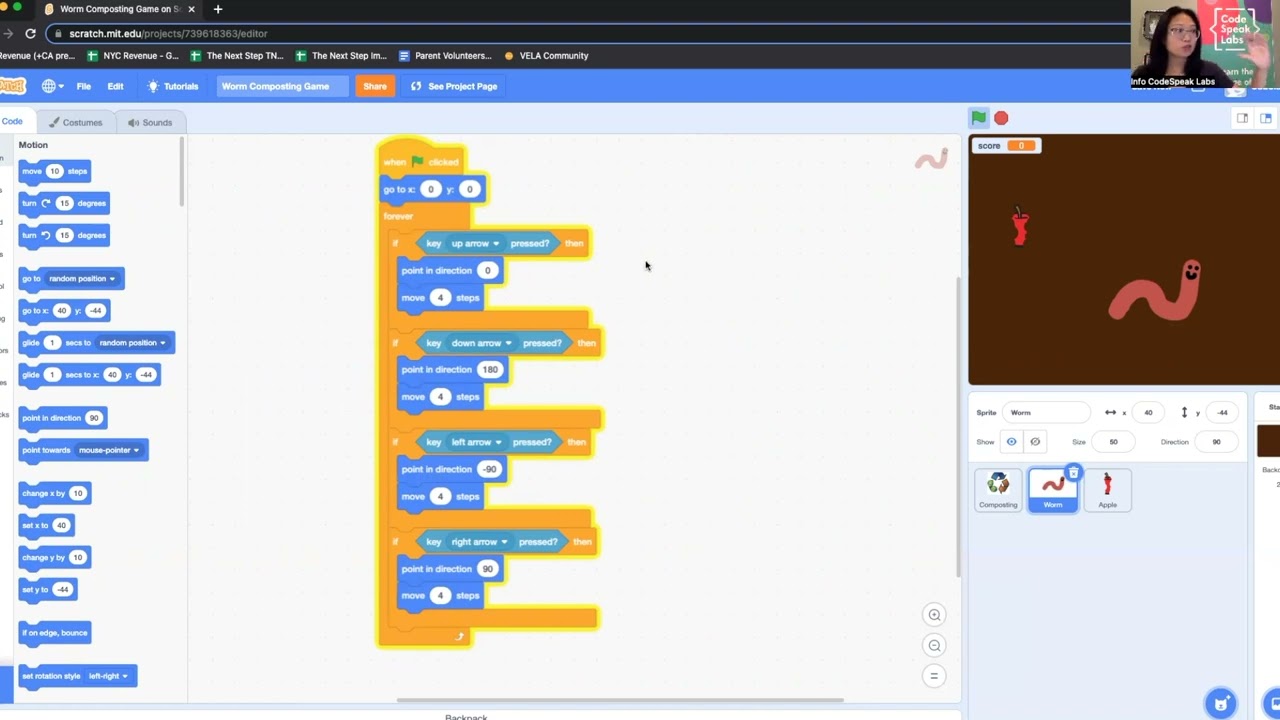 Hour of Code: Build a Worm Composting Game Part 2