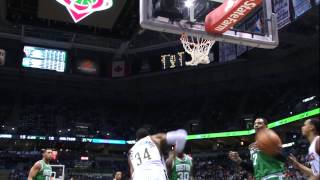 Giannis Antetokounmpo Shows His Flight Skills Before Dunk Contest