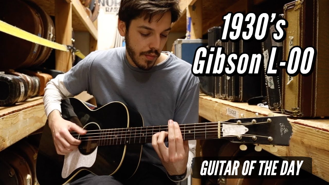 1930's Gibson L-00 Black | Guitar of the Day - YouTube