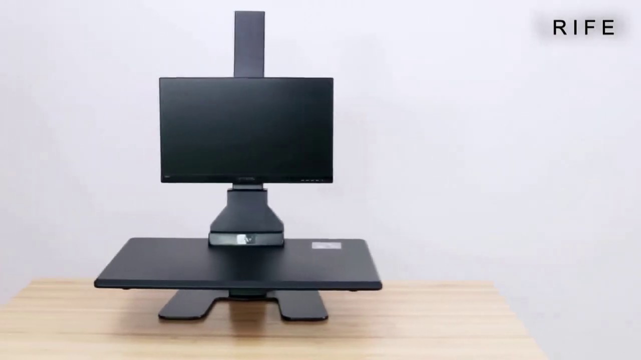 rife dual height adjustable monitor stand