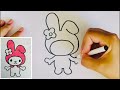 How to draw MY MELODY | Drawing Lesson for kids | Как нарисовать МАЙ МЕЛОДИ | Урок рисования детям